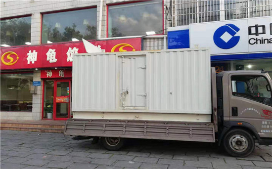 港口镇出租发电机施工案例